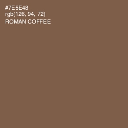#7E5E48 - Roman Coffee Color Image